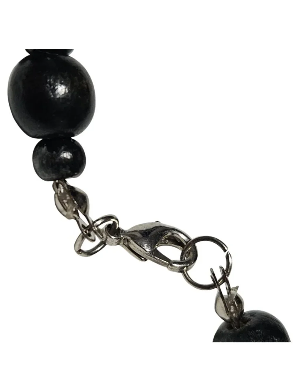 Vintage Black Beaded Necklace Classic Minimalist Retro Fashion Jewelry Women